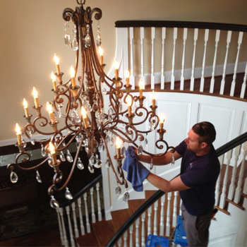 Chandelier Cleaning Realview Service, Cleaning Chandelier Service